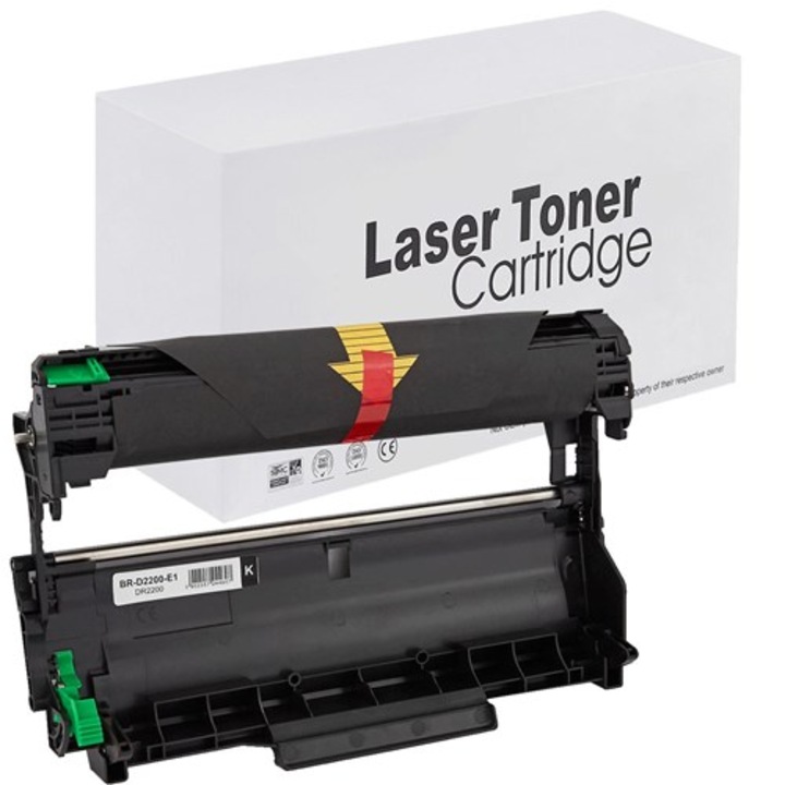 Unitate de Imagine (drum unit), pentru Brother Drum BR-D2200, DR2200, SmartPrint, negru, 12000 pagini