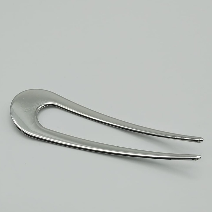 Ezüst klipsz, Fém, ezüst, 45x140 mm