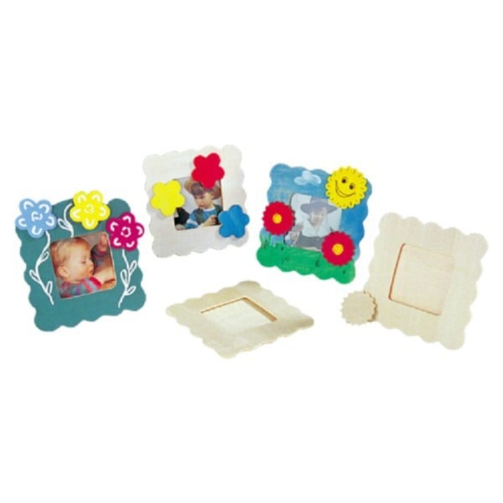 Fából készült keret a virág díszítésére