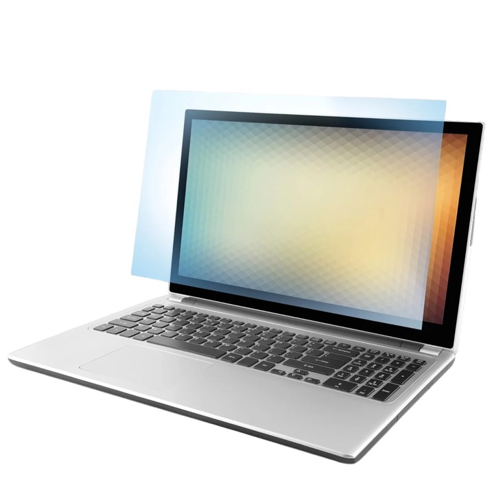 Folie de protectie pentru laptop VistaProtect, policarbonat, transparent, 13, 3 inchi