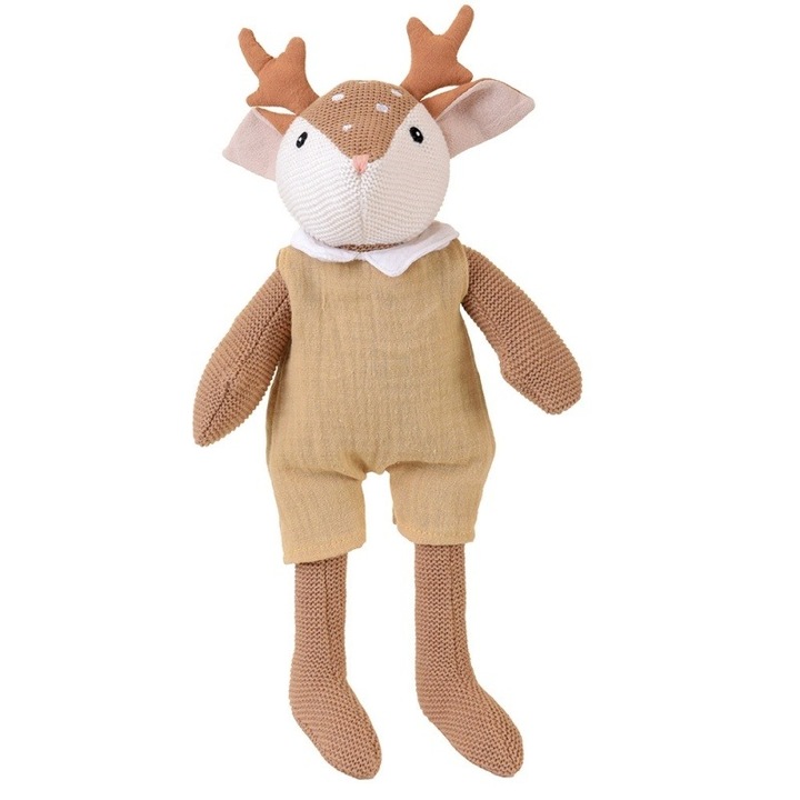 Kötött pamutbaba, Woody a szarvas, Egmont Toys, 30 cm
