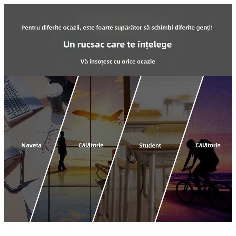 Rucsac, geanta de afaceri, geanta de computer navetisti, geanta de scoala, elev de liceu de sex masculin, rucsac sport de mare capacitate pentru studenti, stil la moda