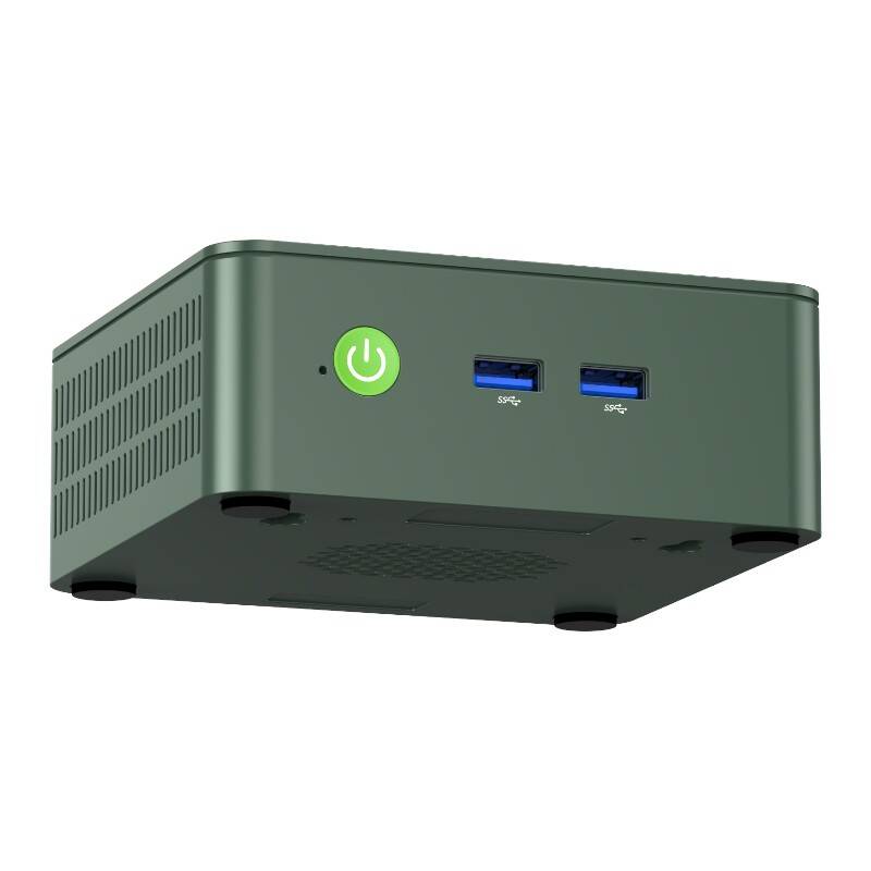 Mini PC GMKtec G3, Intel N100, 8GB RAM, 256GB, verde, cu suport