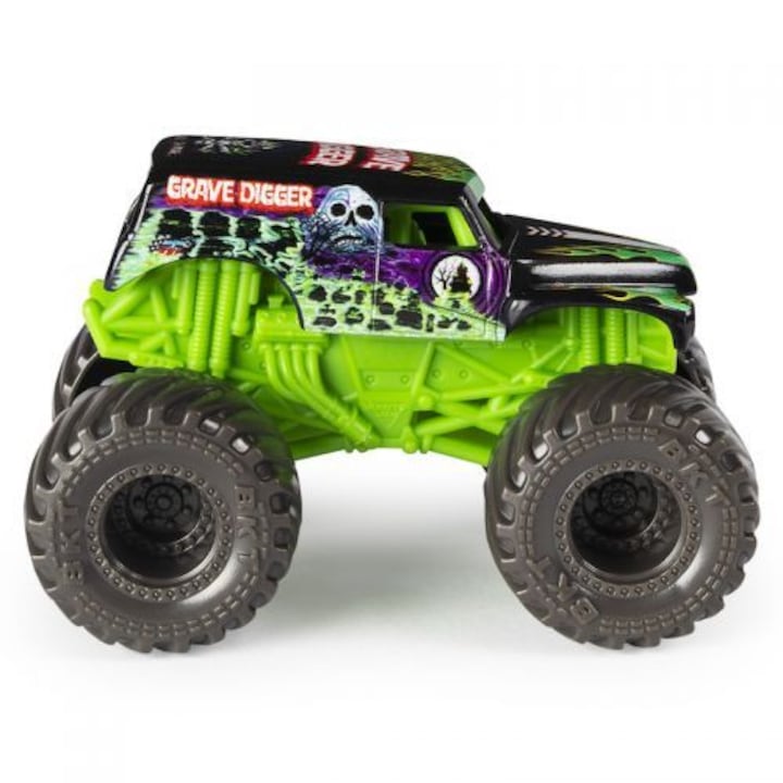 Monster Jam autó, 1/70-es méretarány, Grave Digger, SPM6047123-20144889