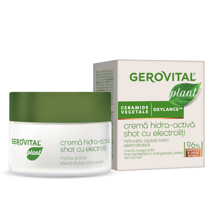 Crema hidra-activa shot cu electroliti GEROVITAL PLANT, 50ml