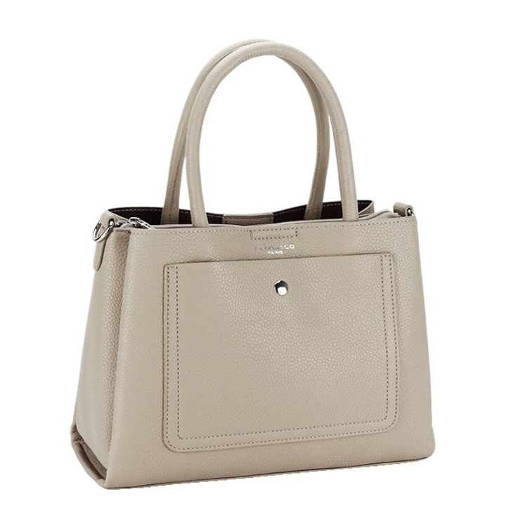 Дамска офис/ежедневна чанта B-F8518 11, Бежов, 21x28x12