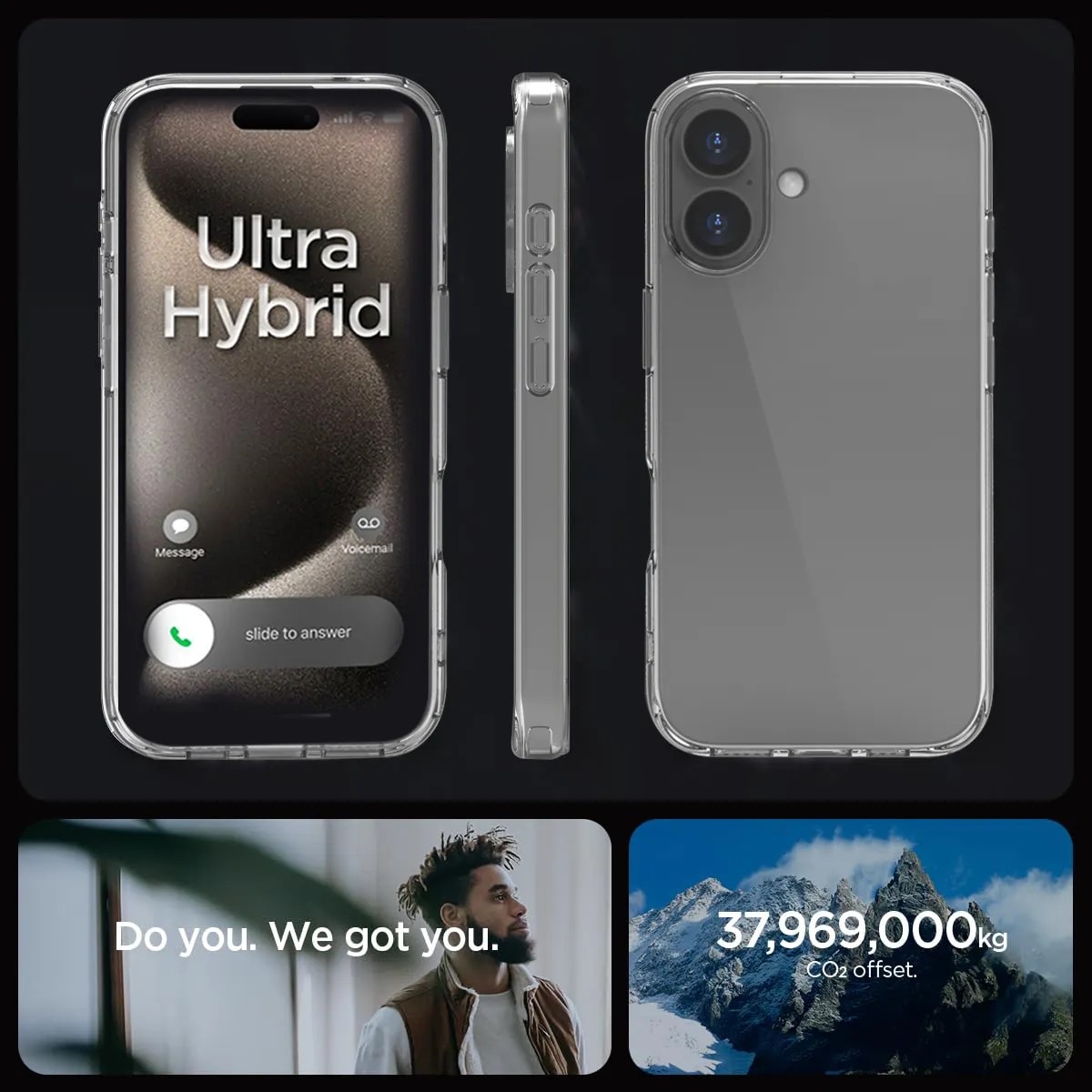Husa protectie Mat-Tech compatibila cu iPhone 16, Anti-soc, 2MM, Protectie Camera, Decupaje Precise, Rezistenta la impact, Margini ridicate pentru protectia ecranului, Transparenta