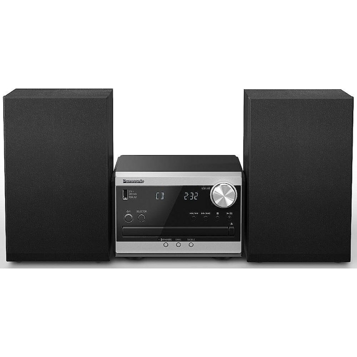 Аудио микросистема PANASONIC SC-PM270EG-S, 20W, CD, Bluetooth, FM Radio, сребрист