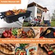 Gratar carbuni Go-Anywhere, 43x 27 cm, Negru Rosu