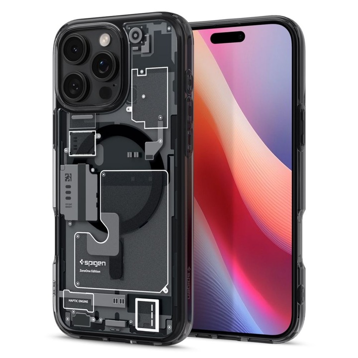 Кейс за iPhone 16 Pro - Spigen Ultra Hybrid Zero One MagSafe - матово черен