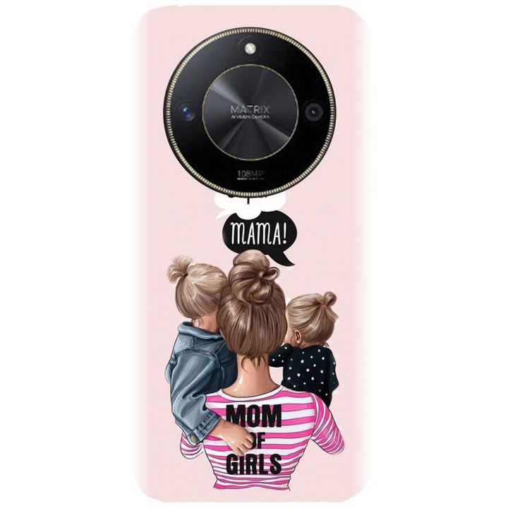 Силиконов кейс съвместим с Honor X50 5G - модел Mother of girls