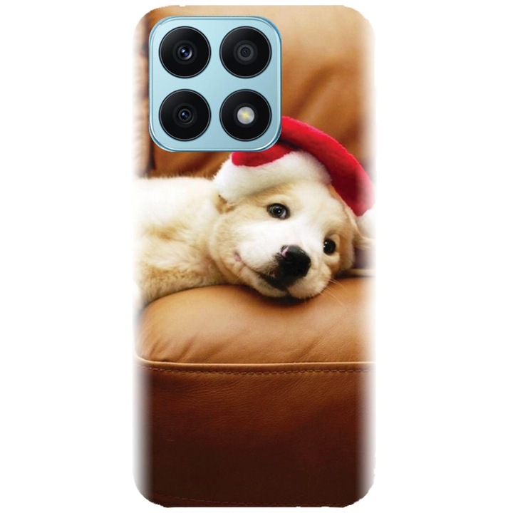 Husa din silicon compatibila cu Honor X8a - model Christmas Puppy