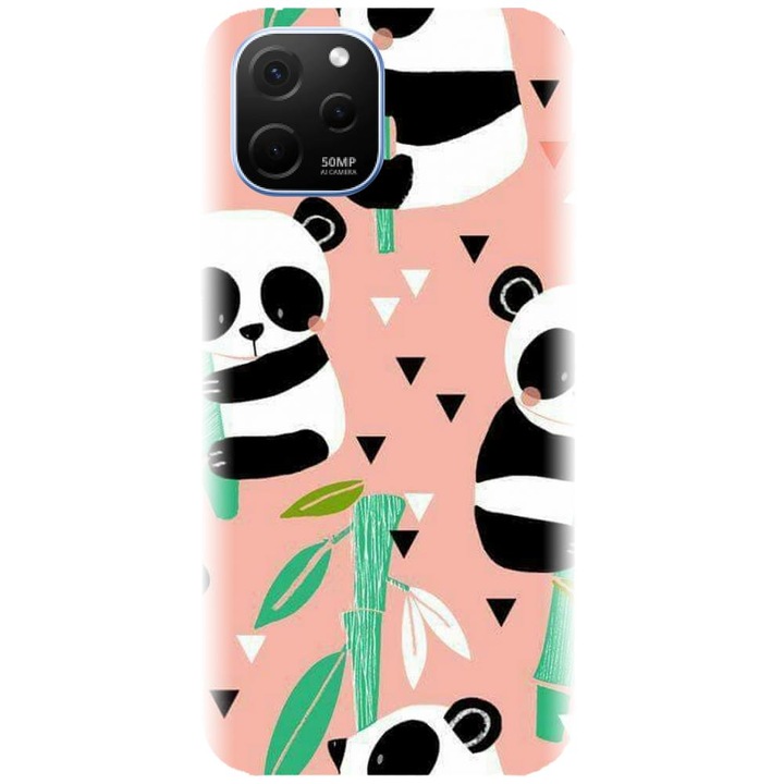 Силиконов кейс съвместим с Huawei Nova Y61 4G - модел Baby panda 001