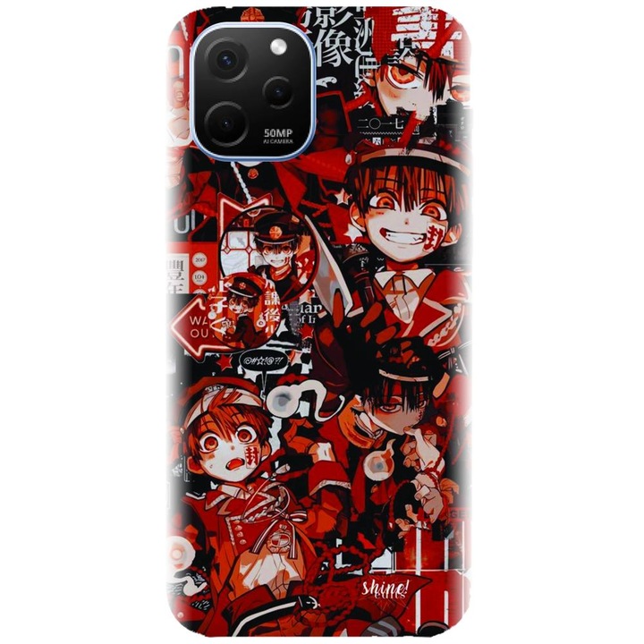 Husa din silicon compatibila cu Huawei Nova Y61 4G - model Anime Red
