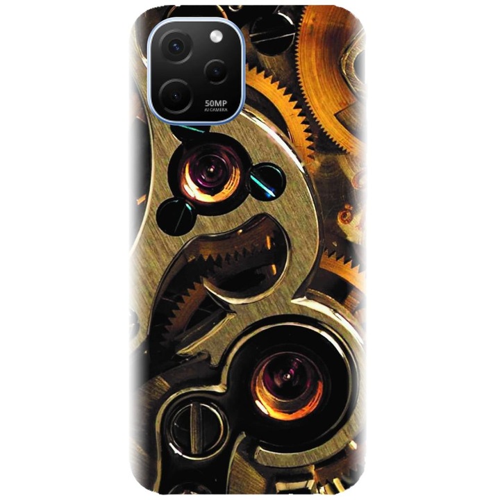 Husa din silicon compatibila cu Huawei Nova Y61 4G - model Clock Mechanism