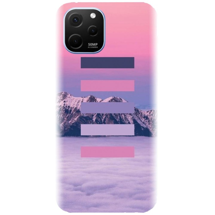 Husa din silicon compatibila cu Huawei Nova Y61 4G - model Color Scheme Mov