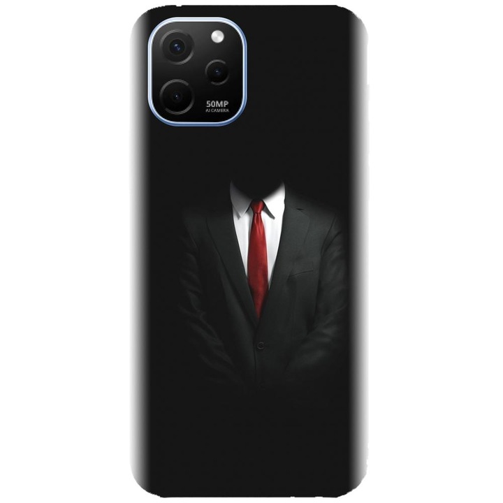 Husa din silicon compatibila cu Huawei Nova Y61 4G - model Mystery Man In Suit