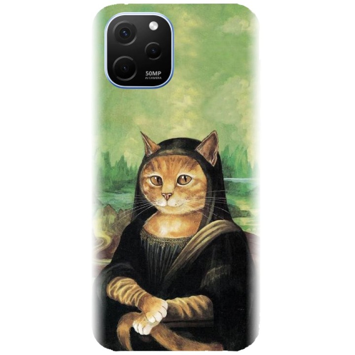 Husa din silicon compatibila cu Huawei Nova Y61 4G - model Meowna Lisa