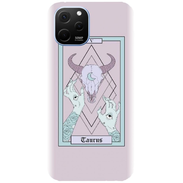 Husa din silicon compatibila cu Huawei Nova Y61 4G - model Zodia Taur