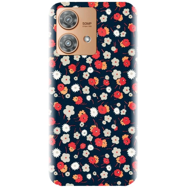 Husa din silicon compatibila cu Motorola Moto G32 - model Floral Colorat