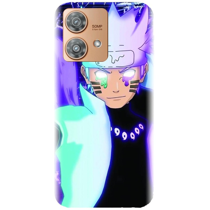 Husa din silicon compatibila cu Motorola Moto G32 - model Naruto