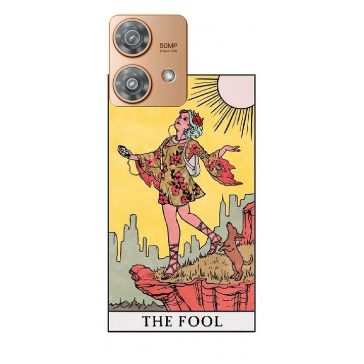Husa din silicon compatibila cu Motorola Moto G32 - model Tarot The Fool Clasic