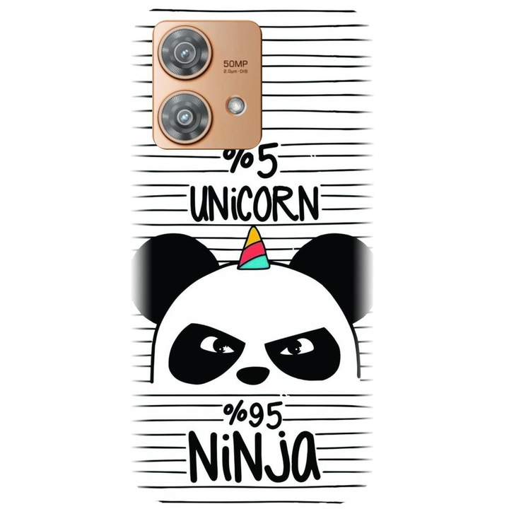 Husa din silicon compatibila cu Motorola Moto G32 - model Unicorn Ninja