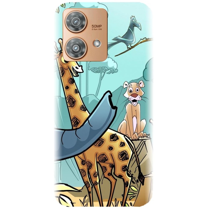 Husa din silicon compatibila cu Motorola Moto G32 - model Children drawings