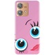 Husa din silicon compatibila cu Motorola Moto Edge 40 - model Girly Pink