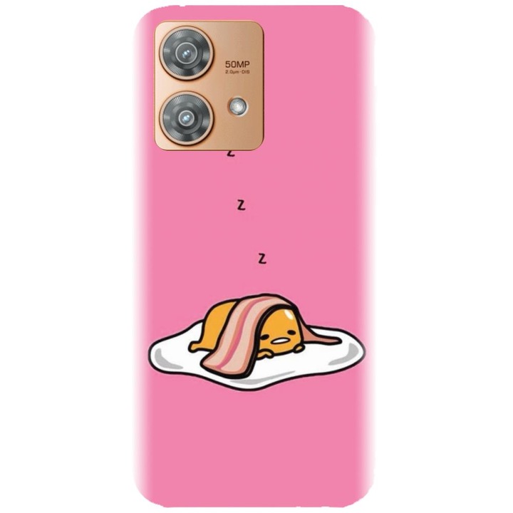 Husa din silicon compatibila cu Motorola Moto G32 - model Sleeping Egg