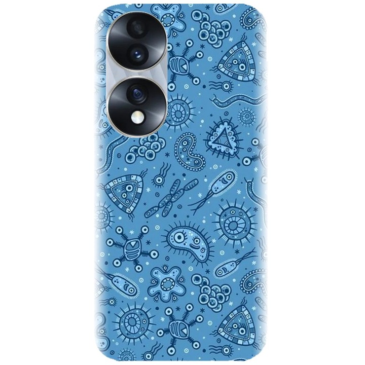 Husa din silicon compatibila cu Honor 70 - model Bacteria