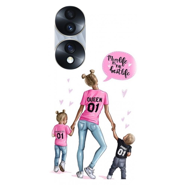 Husa din silicon compatibila cu Honor 70 Pro - model Mama 2