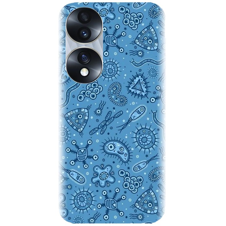 Husa din silicon compatibila cu Honor 70 Pro - model Bacteria