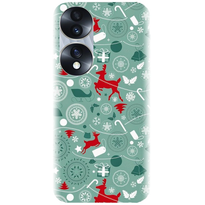 Husa din silicon compatibila cu Honor 70 Pro - model Sarbatori De Iarna 1