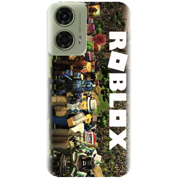 Husa din silicon compatibila cu Motorola Moto G04 / G24 - model Roblox