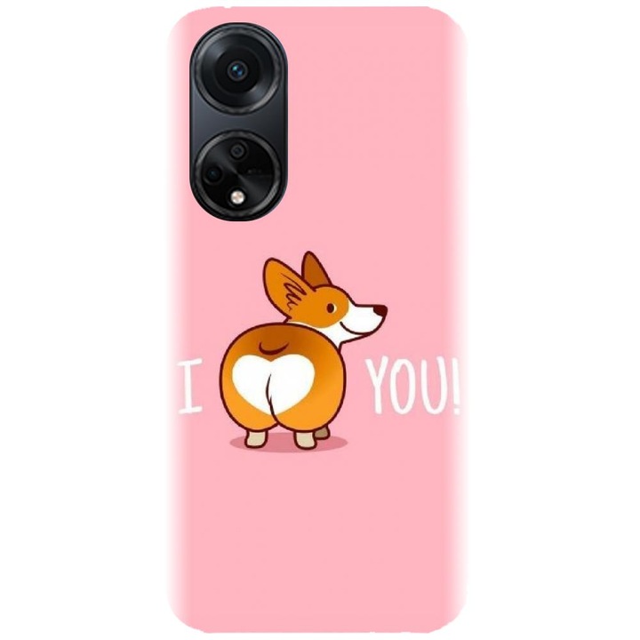 Силиконов кейс съвместим с Oppo F23 5g - модел I Corgi U