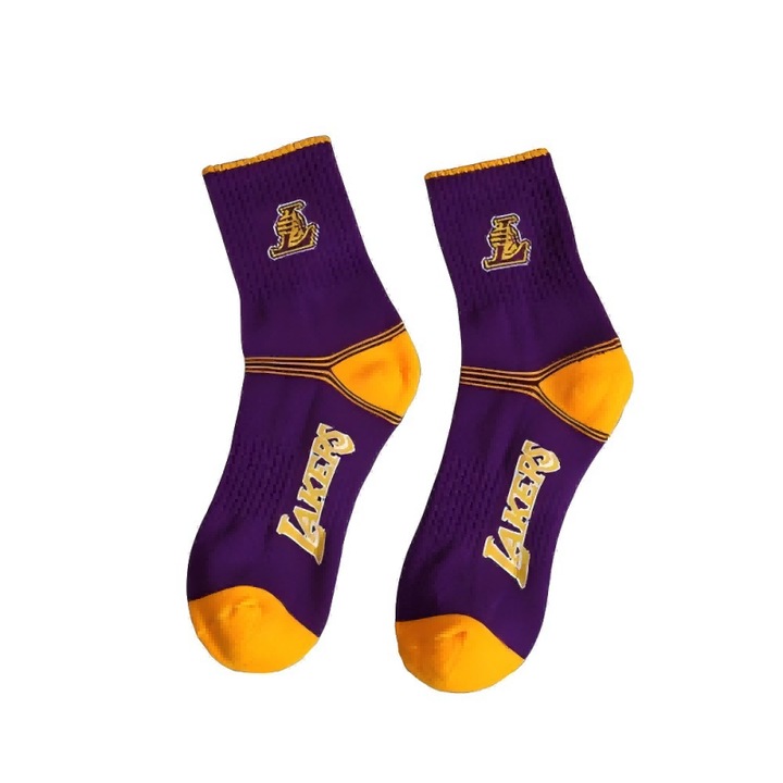 Sosete sport barbati, bumbac, mov, 20-23 INTL, pentru alergare si fitness