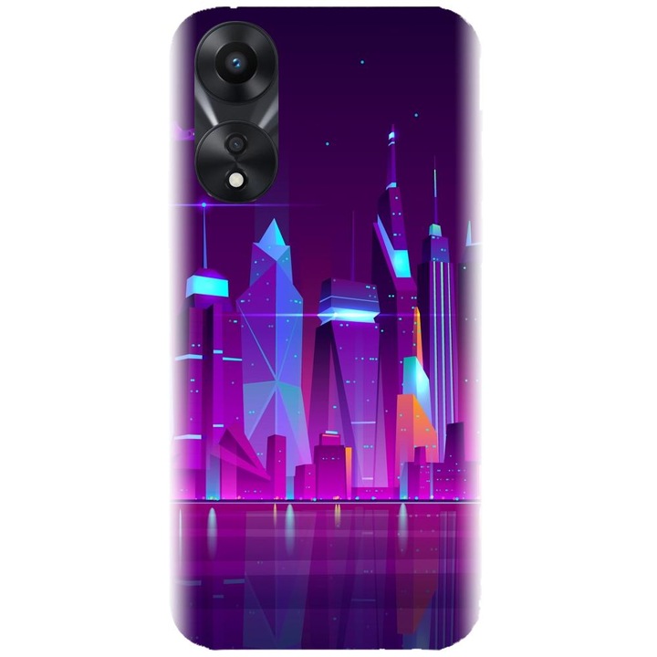 Husa din silicon compatibila cu Oppo A78 4G - model Town