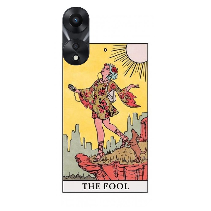 Силиконов калъф, съвместим с модел Oppo Reno 8 T - Tarot The Fool Classic