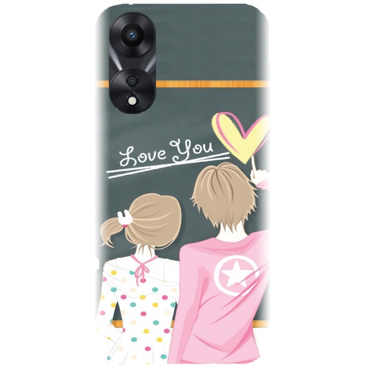 Силиконов капак, съвместим с Oppo Reno 8 T - Училищен модел