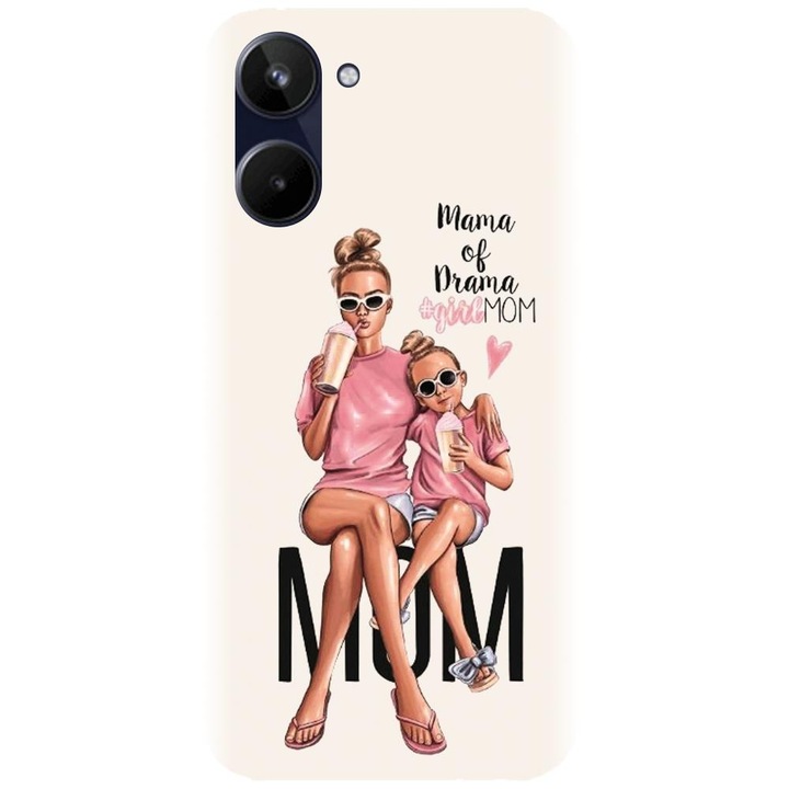 Husa din silicon compatibila cu Realme 10 4g - model Mama