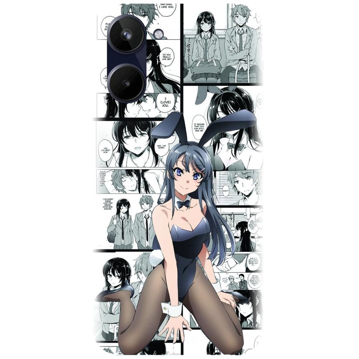 Husa din silicon compatibila cu Realme 10 4g - model Bunny Girl