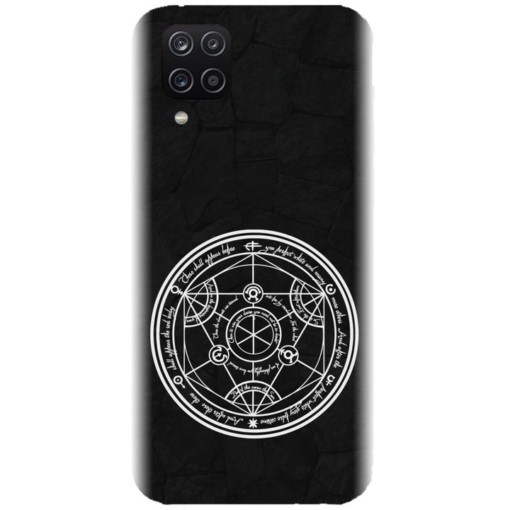 Husa din silicon compatibila cu Samsung Galaxy A12 / A12 Nacho - model Anime Transmutation Circle