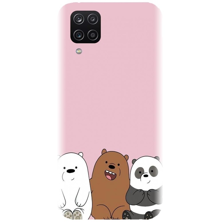 Husa din silicon compatibila cu Samsung Galaxy A42 5G - model Cei 3 panda