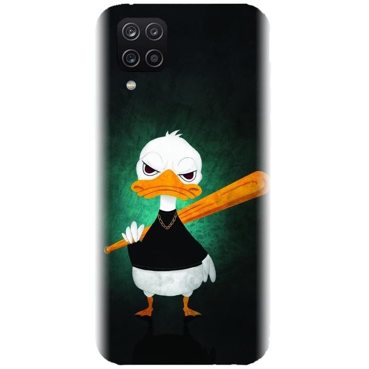 Husa din silicon compatibila cu Samsung Galaxy A42 5G - model Duck With A Bat
