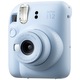 Фотоапарат за моментни снимки Fujifilm Instax Mini 12 Пастелно синьо + Чанта, Албум, Цветни рамки, Филм 1x10