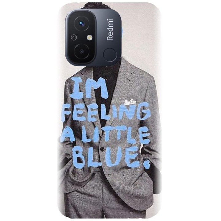 Силиконов калъф, съвместим с Xiaomi Redmi 12c - модел Collage Feelin Blue
