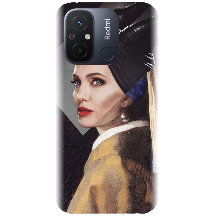 Силиконов калъф, съвместим с модел Xiaomi Redmi 12c - Girl With A Pearl