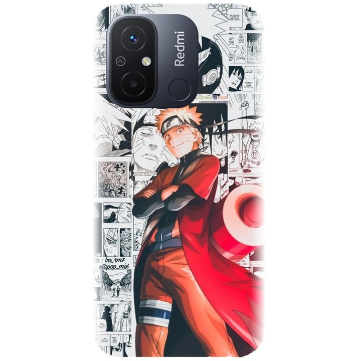 Силиконов калъф, съвместим с Xiaomi Redmi 12c - модел Naruto Aesthetic
