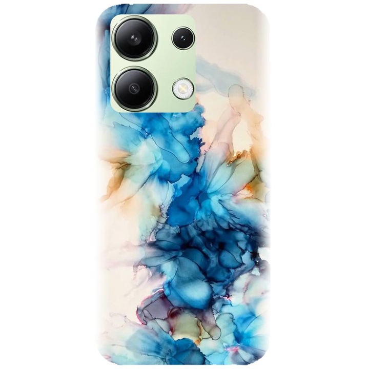 Husa din silicon compatibila cu Xiaomi Redmi Note 13 4g - model Ink Flowers